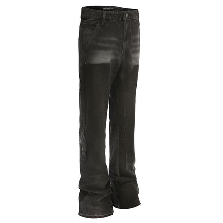 Flare Denim - Patchwork Nero 