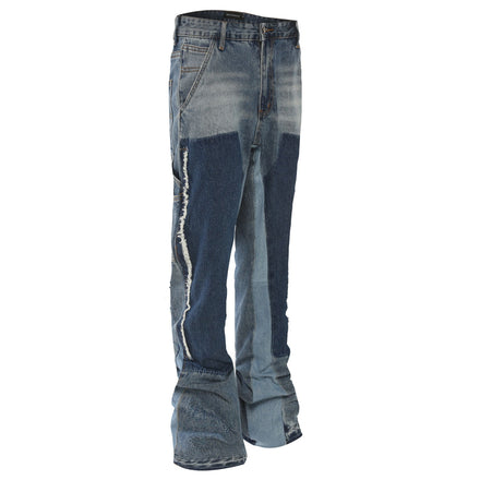 Flare Denim - Patchwork Indigo