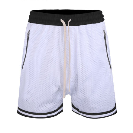 Pantaloncini sportivi in ​​rete - Bianco 