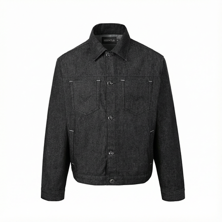Giacca di jeans classica - Nero onice 