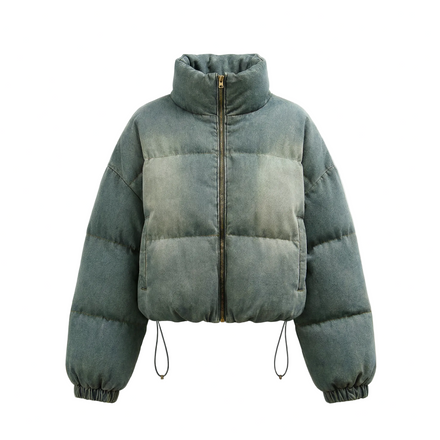 Giacca imbottita in denim 